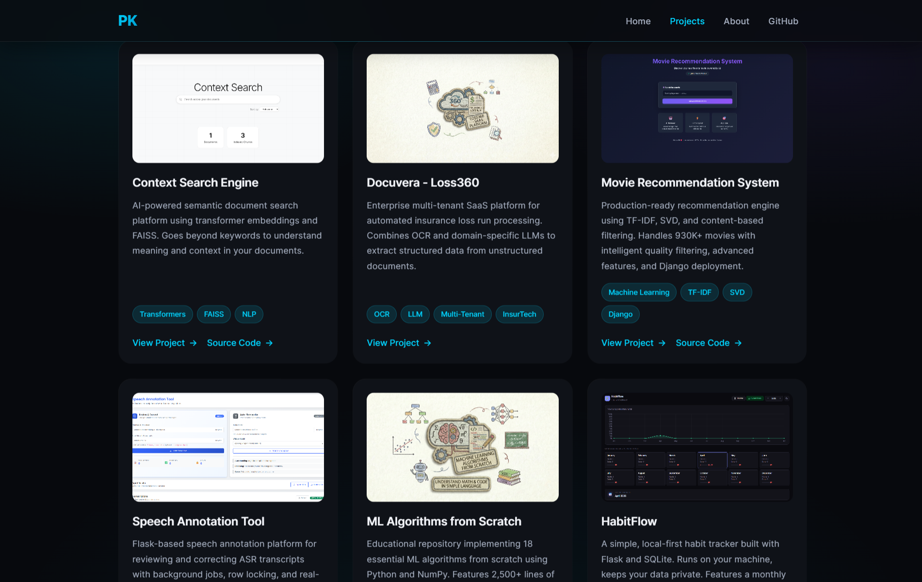 Portfolio - Projects Page